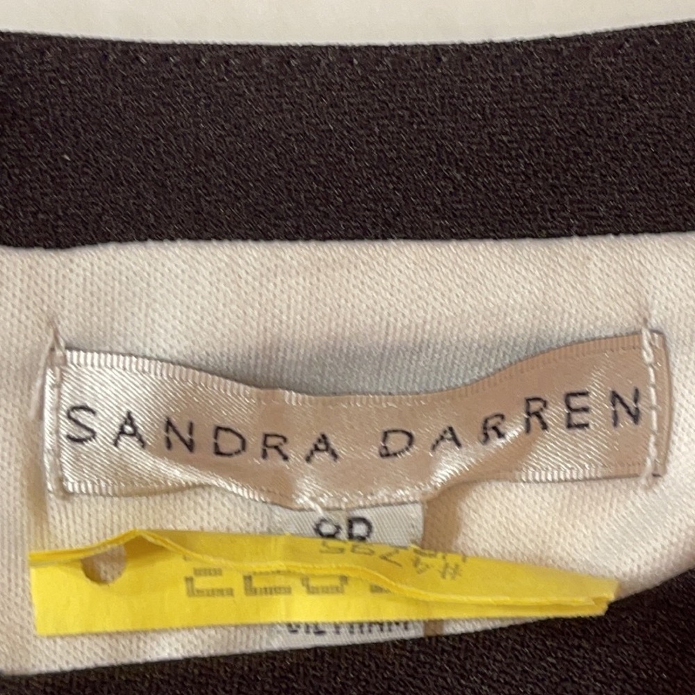 Sandra Darren Color Block Split Neck Sheath Dress… - image 7